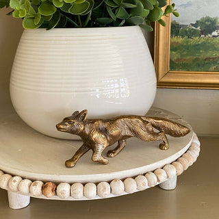 Running Fox  - Brass - Tabletop Decor