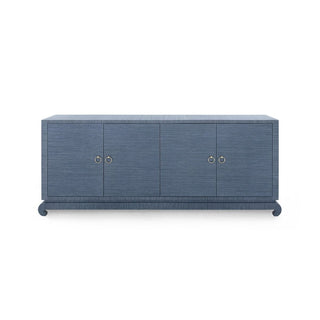 Meredith extra-large 4 door cabinet - blue