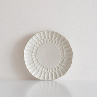 White Organic Hand Pressed Side Plate