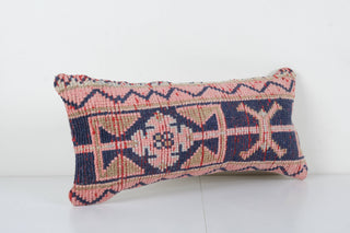 Anatolian Small Rug Pillow, Lumbar Pillow Cover, Ethnic