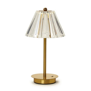 Gold & Acrylic Cordless Table Lamp