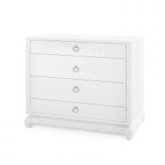 Ming Large 4-Drawer/Chiffon White