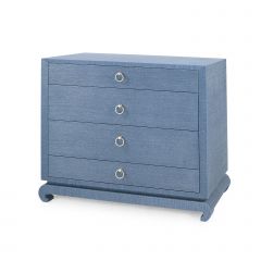 Ming Large 4-Drawer/Navy Blue